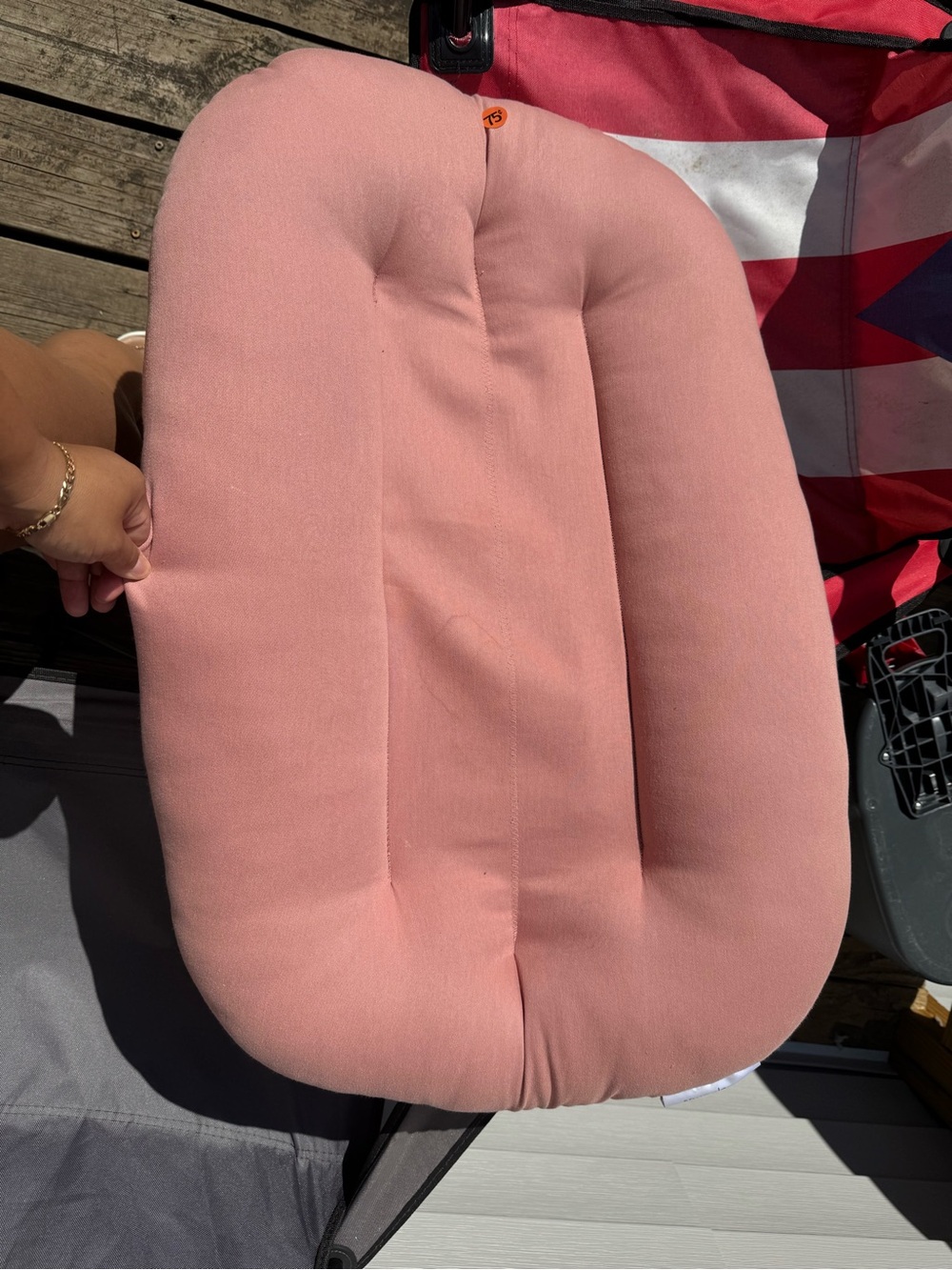 Unbranded Pink Infant Lounger - Cushioned Support